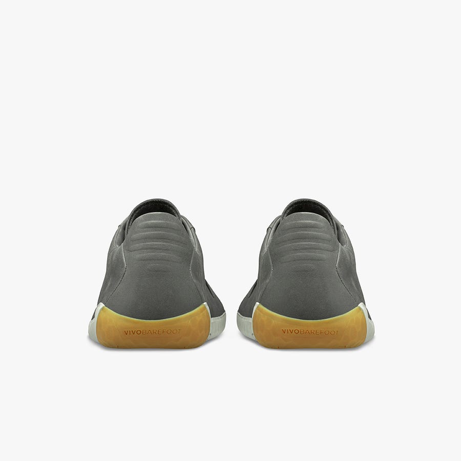 Grey Men's Vivobarefoot Geo Court II Casual Shoes | Philippines 0092FDNM